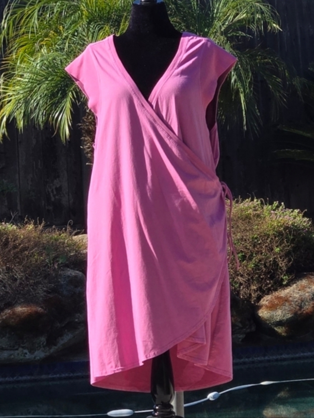 Anthropologie Pink Swimsuit Cover Up Montauk Vneck 3X NEW 🤍 Retail $88- - Picture 10 of 15